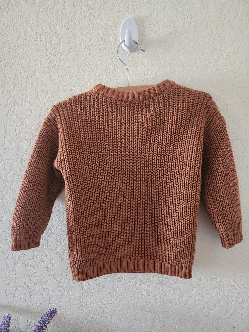 Old Navy Pumpkin Script Knit Sweater - Rust - Picture 3 of 5